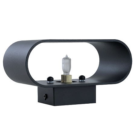 Светильник настенный Feron ML1780 Oval MR16 35W, 230V, G9,15W, чёрный IP20 - фото