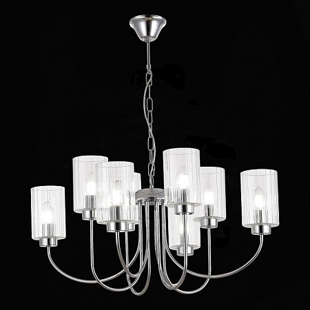 Светильник подвесной Хром/Прозрачный E14 8*40W SLE1127-103-08 - фото