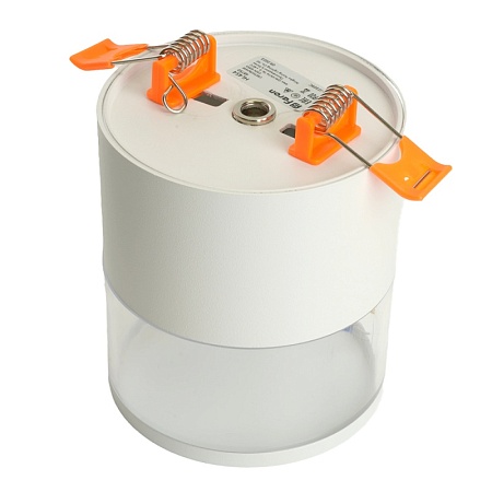 Светильник потолочный Feron HL454 HALO 12W, 230V, GX53, белый - фото