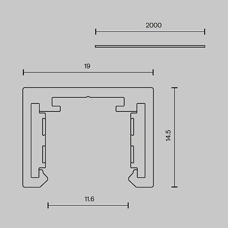 Шинопровод Technical TRX239-412B - фото