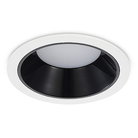 Св-к встр. Черный LED 1*7W 4000K 630Lm Ra80 120° IP20 D85xH45 100-240V ST755.448.07 - фото