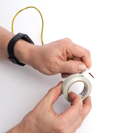 Изоляционная лента STEKKER INTP01319-20 0,13*19 мм, 20 м. белая - фото