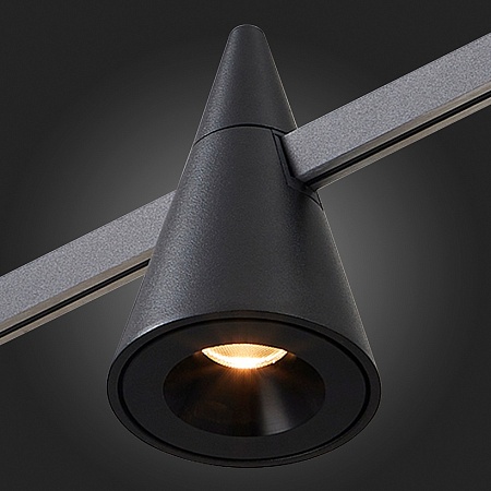 Магнитный трековый светильник FARM Черный LED 1*5W 3000K 325Lm Ra90 60 IP20 D70xH115 24 ST813.406.05 - фото