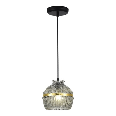 Светильник подвесной ST-Luce Черный/Дымчатый E27 1*40W SL1661.413.01 - фото