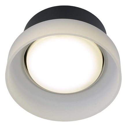 Светильник потолочный Feron HL460 Barrel OPAL 12W, 230V, GX53, черный - фото