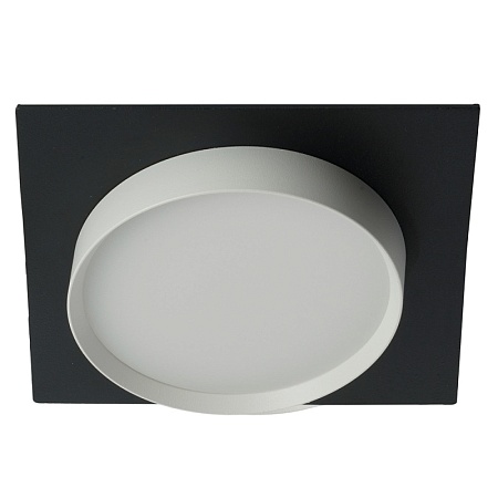 Светильник встраиваемый Feron DL506 потолочный GX53 черный + белый квадрат - фото