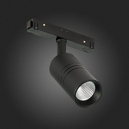 Магнитный трековый светильник Черный LED 1*7W 3000K 595Lm Ra>90 36° IP20 L-xW44xH90 48V ST365.436.07 - фото