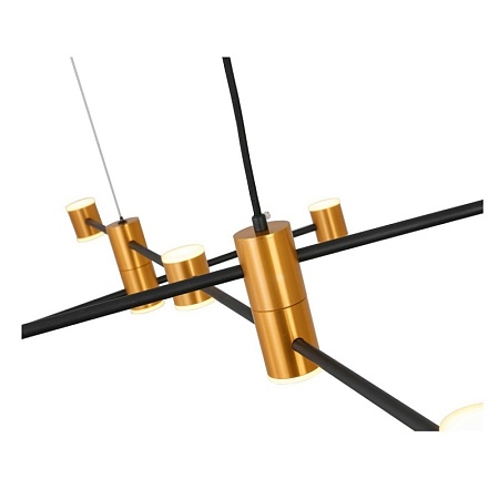 Светильник подвесной ST-Luce Золотистый, Черный/Белый LED 22*3W 3000K SL1596.423.22 - фото