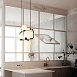 Подвесной Реечный Светильник Hoop L90 Латунь Imperiumloft 101675-26 - фото