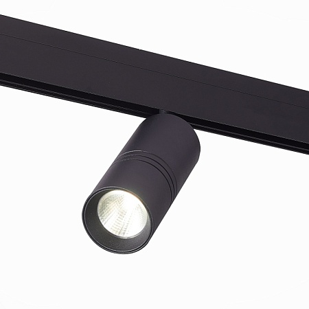 Магнитный трековый светильник Черный LED 1*18W 4000K 1 530Lm Ra>90 36° IP20 L-xW60xH148 ST365.446.18 - фото