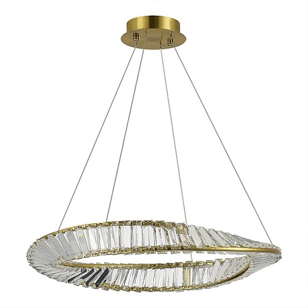 Светильник подвесной ST-Luce Латунь/Прозрачный LED 1*32W 4000K SL6204.301.01 - фото