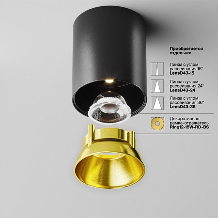 Потолочный светильник Technical Alfa LED C064CL-12W4K-RD-B - фото