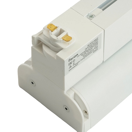 Светодиодный светильник Feron AL123 трековый однофазный на шинопровод 2*30W 6500K 60 градусов белый - фото