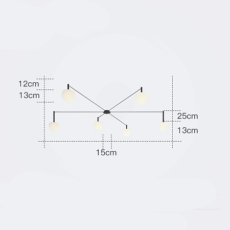 Потолочная Люстра Rangel L6 Imperiumloft 213693-26 - фото