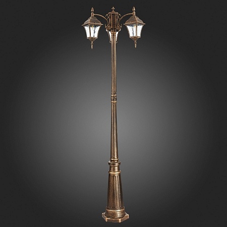 Светильник уличный наземный ST-Luce Бронза/Бронза, Прозрачный E27 3*60W SL082.205.03 - фото