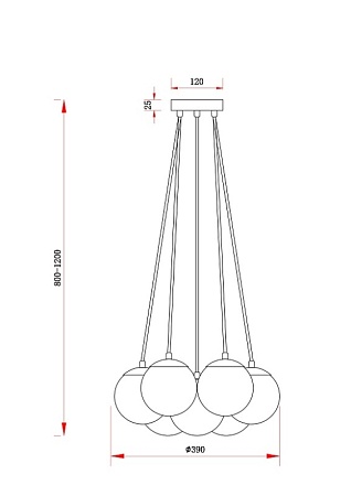 Подвесной светильник Freya Fiesta FR5231PL-07CH - фото