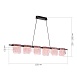 Светильник подвесной ST-Luce черный/розовый LED 1*36W 3000K SL6021.403.36 - фото
