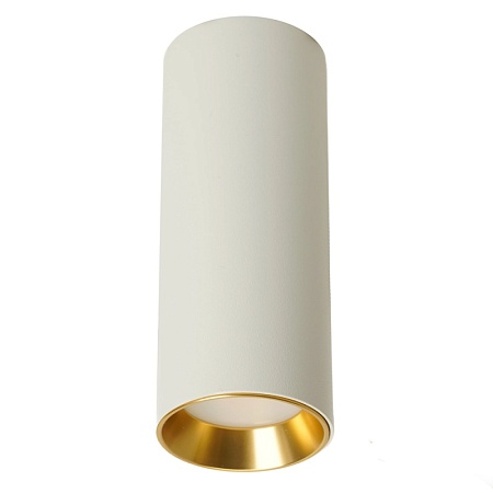 Светильник потолочный Feron ML101 Barrel MR11 GU10 35W 230V,  белый + золото - фото