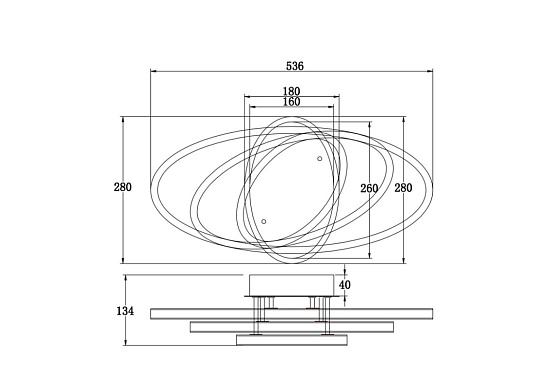 Потолочный светильник Freya Vande FR6018CL-L54WB - фото
