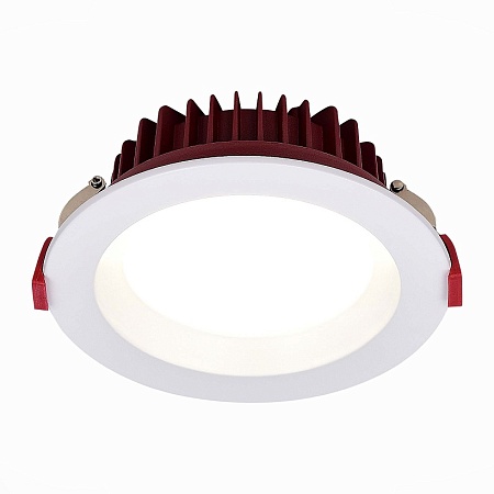 Св-к встр. Белый LED 1*12W 4000K 960Lm Ra80 100° IP44 D115xH47 100-240VV ST752.548.12 - фото