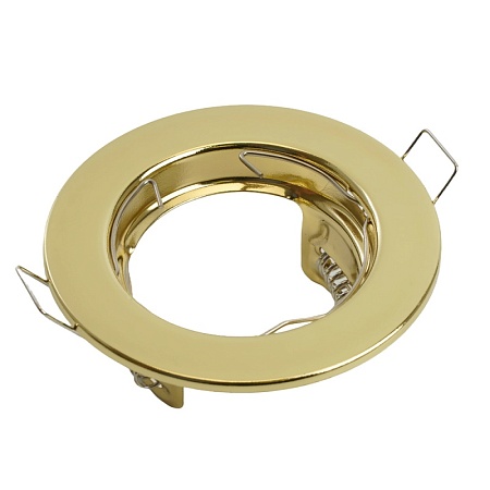 Светильник встраиваемый Feron DL10 потолочный MR16 G5.3 золотистый - фото