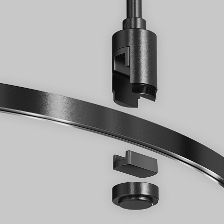 Шинопровод полукруг 650мм flarity черный Technical Busbar trunkings Flarity TRX154-SR-D650-B - фото