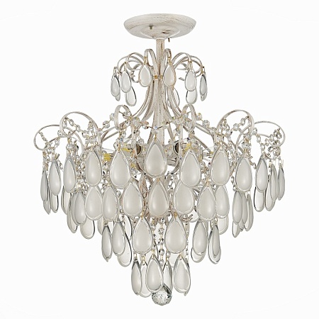 Светильник потолочный Золотистый/Белый матовый E14 6*60W SLE160302-06 - фото