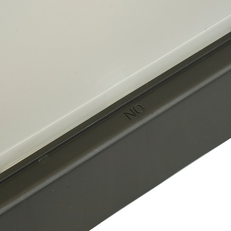 Выключатель 1-клавишный с окном для маркировки самовозвратный STEKKER, PSW10-214-54, открытой установки, 250В, 10А, IP54, белый/серый - фото