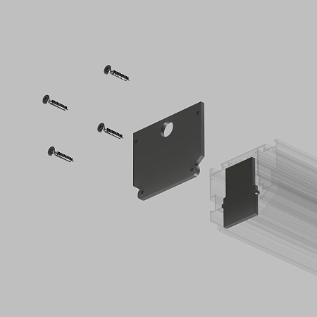 TR2025-BK Комплект торцевых заглушек для трека SMART ONE - фото