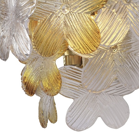 Светильник настенный ST-Luce золотистый/Прозрачный, январный E14 2*60W SL6240.201.02 - фото