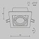 Встраиваемый светильник Technical Metal Modern DL008-2-01-W - фото