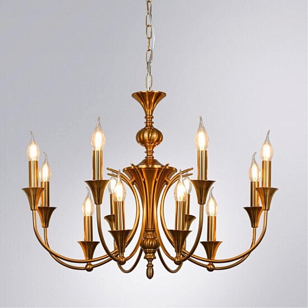 Подвесная люстра ARTE LAMP A4094LM-12PB - фото