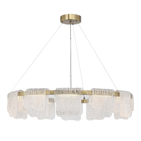 Светильник подвесной ST-Luce золотистый/прозрачный LED 1*66W 3000K SL6021.203.66 - фото