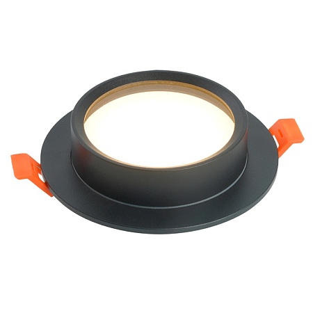 Светильник встраиваемый Feron DL504 потолочный GX53 черный круг IP44 - фото