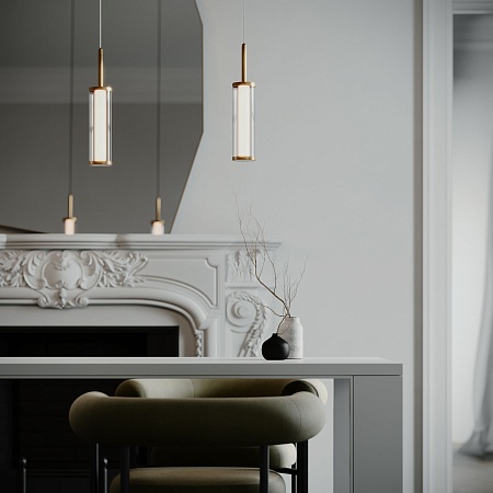 Подвесной светильник Eurosvet 50386/1 LED латунь - фото