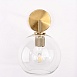 Бра Rh Utilitaire Globe Shade Single Sconce Brass Imperiumloft 123276-22 - фото