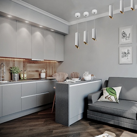 Светильник потолочный Feron ML181 MR16 35W 230V, белый, золото - фото