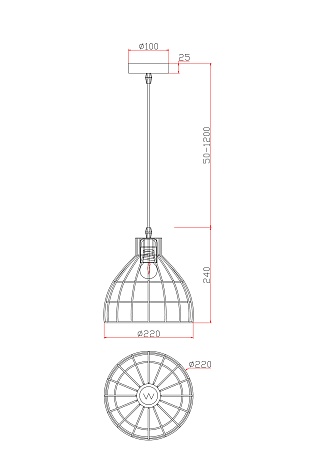 Подвесной светильник Freya FR5335PL-01B - фото