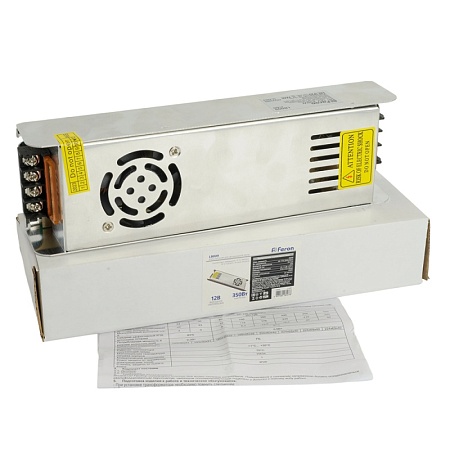 Трансформатор электронный для светодиодной ленты 350W 12V (драйвер), LB009 FERON - фото