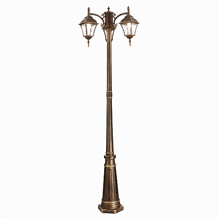 Светильник уличный наземный ST-Luce Бронза/Бронза, Прозрачный E27 3*60W SL082.205.03 - фото