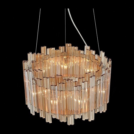 Люстра подвесная ST-Luce Хром/Янтарный G9 9*5W SL400.103.09 - фото