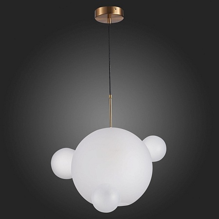 Светильник подвесной ST-Luce Латунь/Белый E27 1*60W SL1133.503.01 - фото