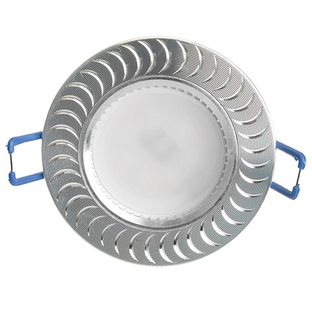 Светильник встраиваемый Feron GS-M392 потолочный MR16 G5.3 серебристый - фото