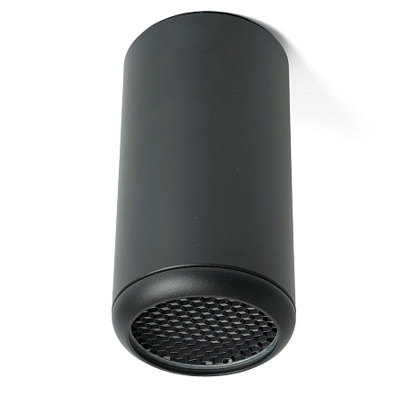Светильник потолочный Feron ML184 Barrel ECHO  MR16 GU10 35W 230V, черный, с антибликовой сеточкой - фото