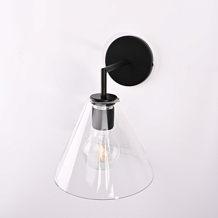Бра Rh Utilitaire Funnel Shade Single Sconce Black Imperiumloft 123269-22 - фото