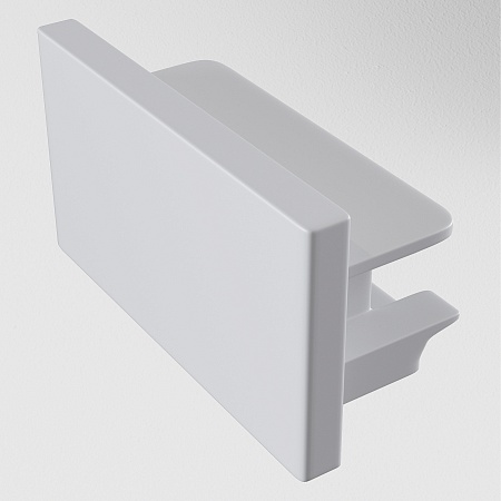 Заглушка торцевая 1шт Unity накладной белый - фото