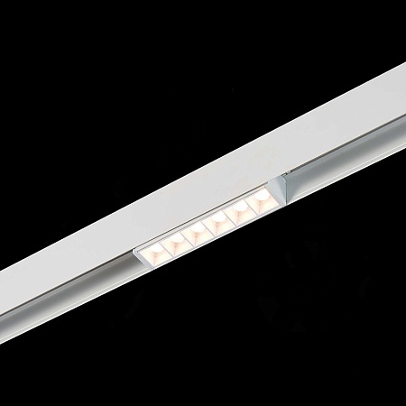 Магнитный трековый светильник белый LED 1*6W 3000K 532Lm Ra>80 36° IP20 L115xW22xH44 48 ST361.536.06 - фото
