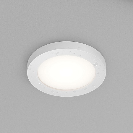 DK3012-WH Встраиваемый светильник влагозащ., IP 44, 50 Вт, GU10, белый, алюминий - фото