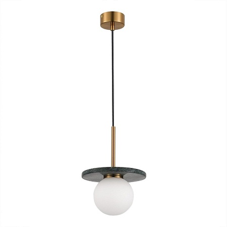 Светильник подвесной ST-Luce Латунь/Латунь, Зеленый G9 LED 1*5W 4000K SL1191.363.01 - фото