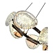 Светильник подвесной ST-Luce черный/ золотистый / прозрачный LED 1*48W 4000K SL6018.203.48 - фото